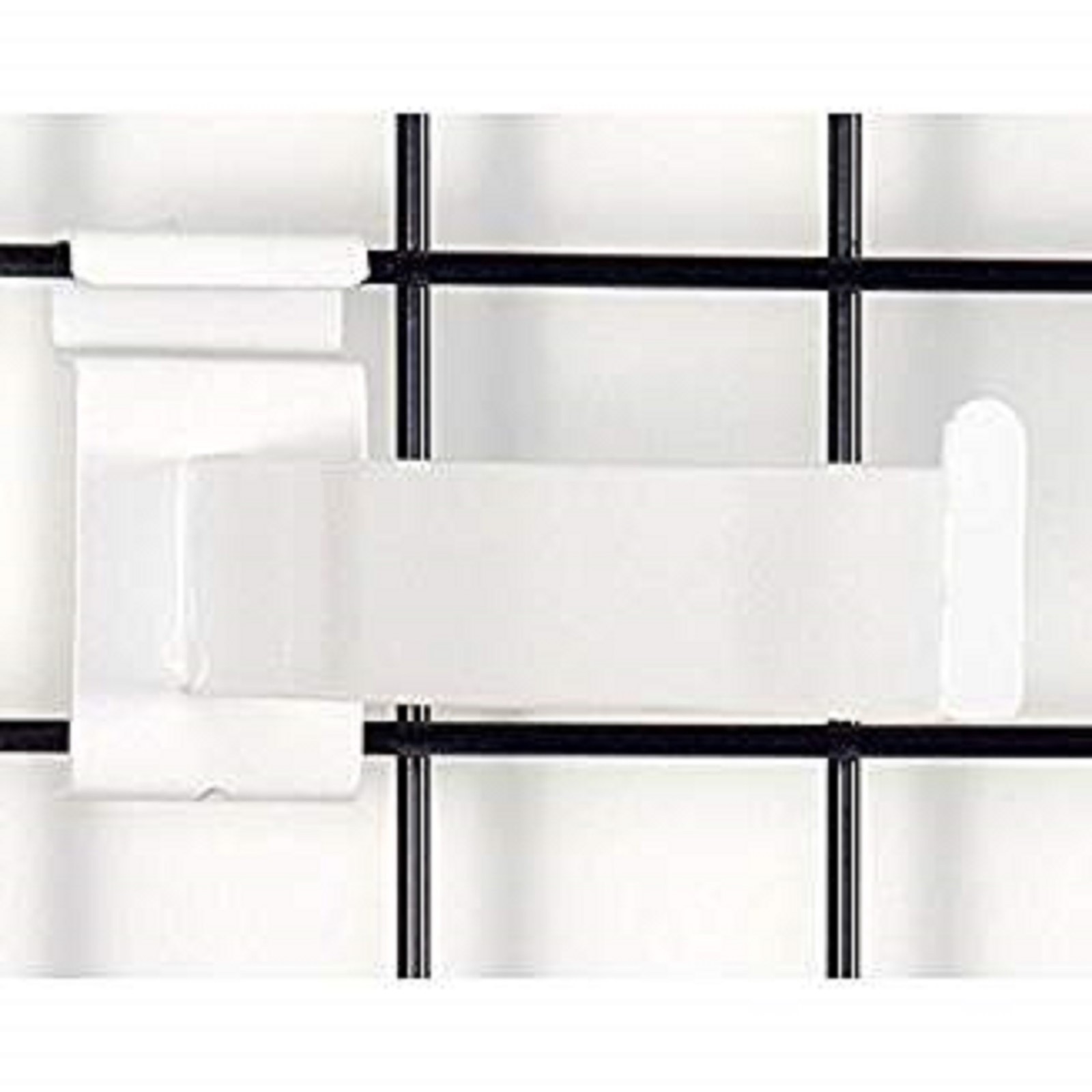 Only Hangers Grid Rectangular Faceout- White 10pcs
