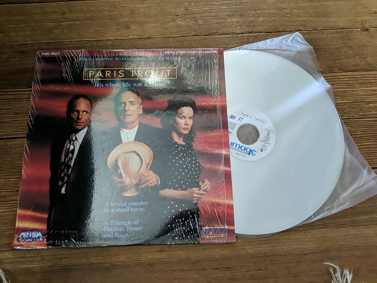 PARIS TROUT HIS WHOLE LIFE WAS A CRIME LASERDISC VIDEO MOVIE VTG