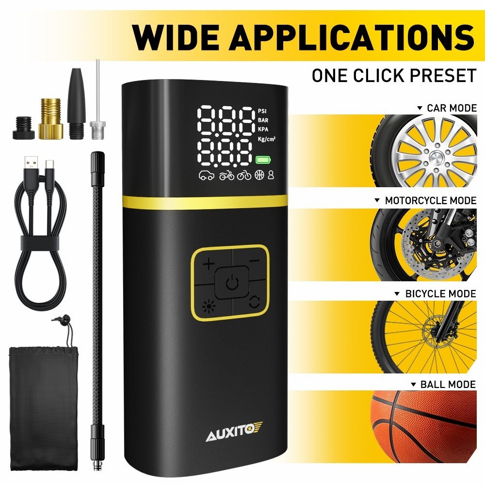 150 PSI Digital Tire Inflator Car Air Pump Compressor Electric Portable Auto 12V