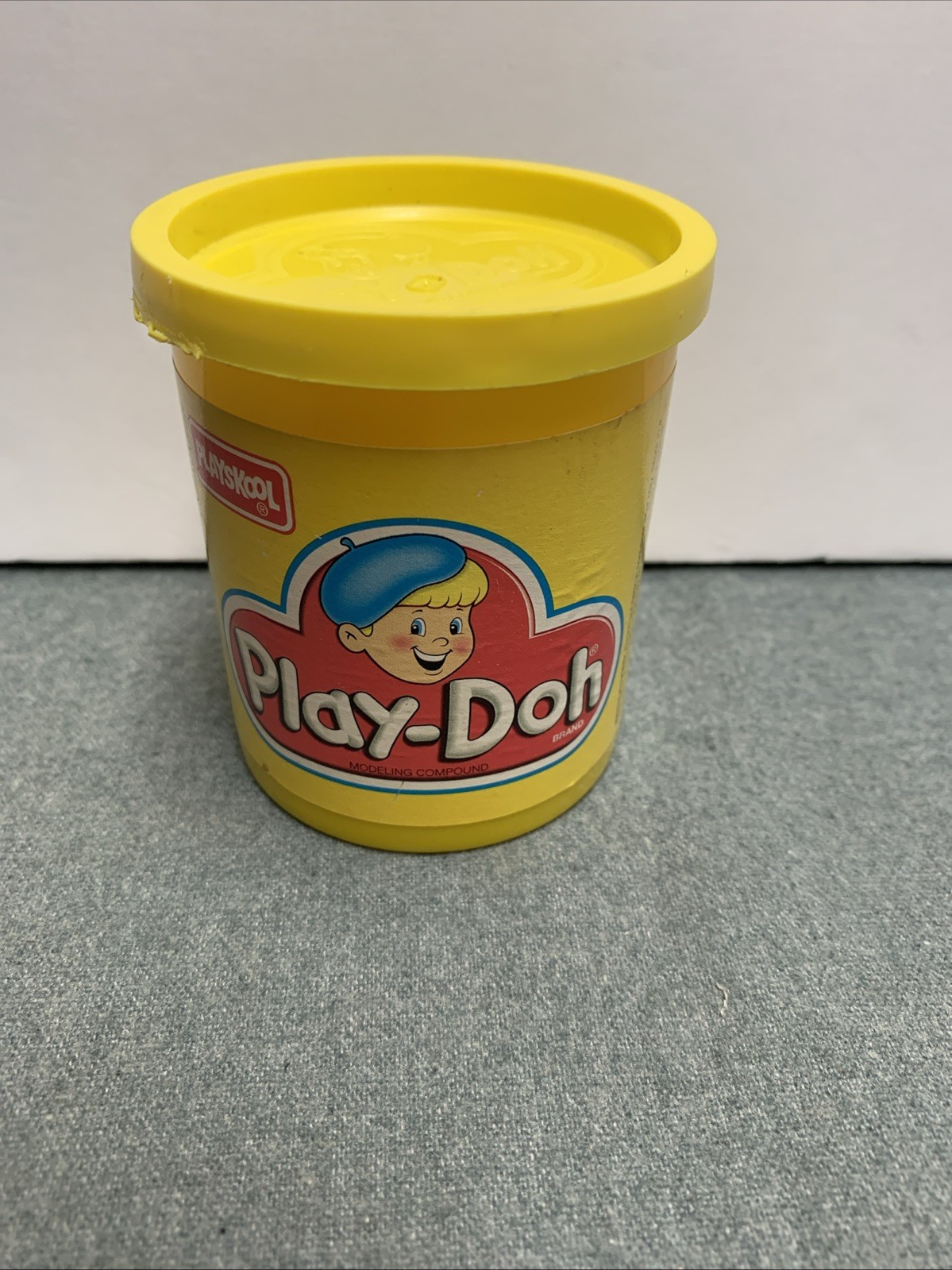 Vintage Play-Doh 1992 1993 Little Boy With Blue Hat With The Doh Yellow  Used