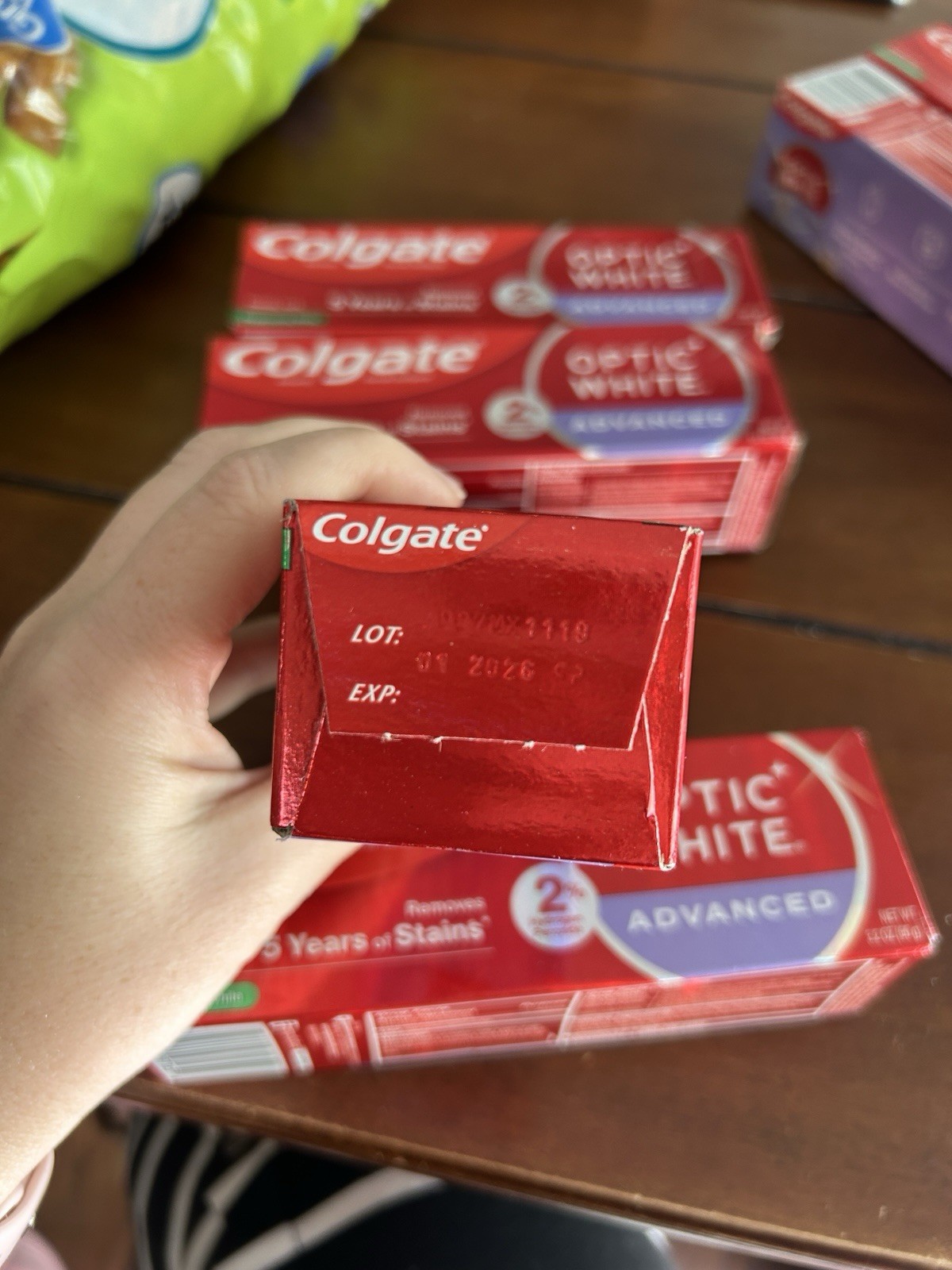 3 Colgate Optic White Advanced Toothpaste 2 Oxygenating White Icy Fresh READ