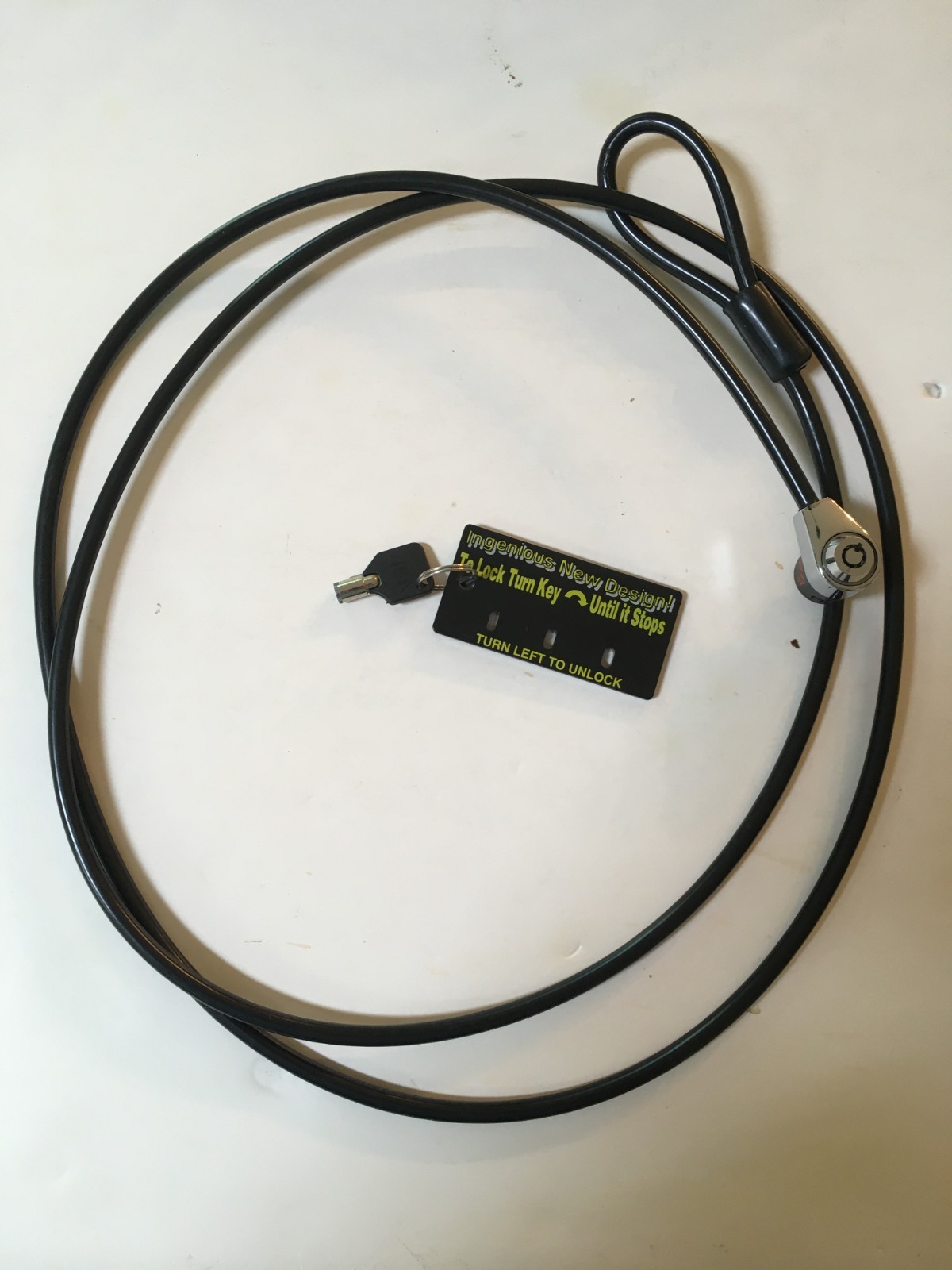 The Notebook 2000 Laptop Computer Lock Security Cable With Keys