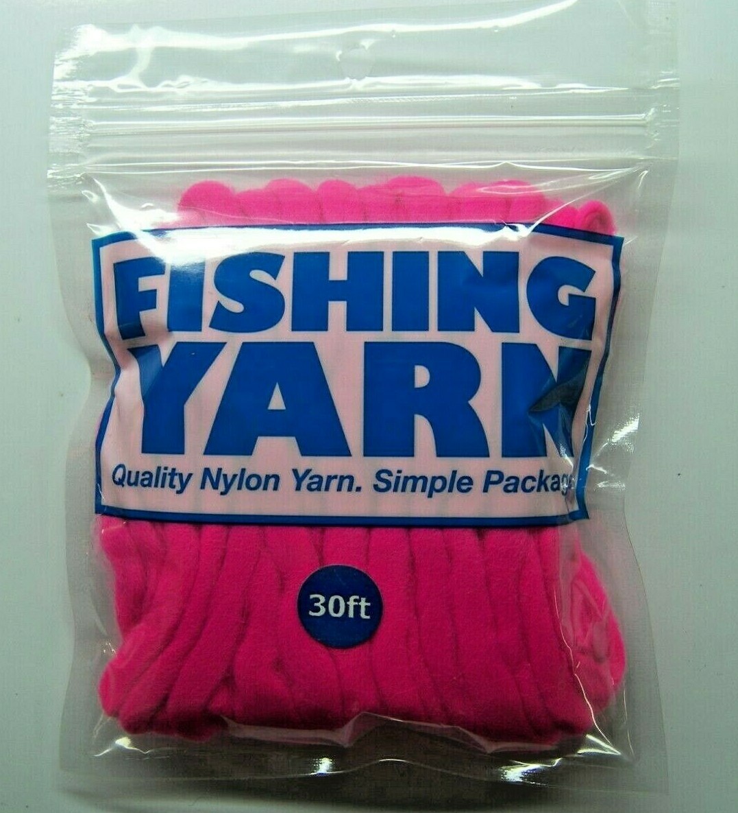 Fishing Yarn Cerise Fat Egg Yarn 30 Feet Trout Salmon Steelhead NWT #FY30-4