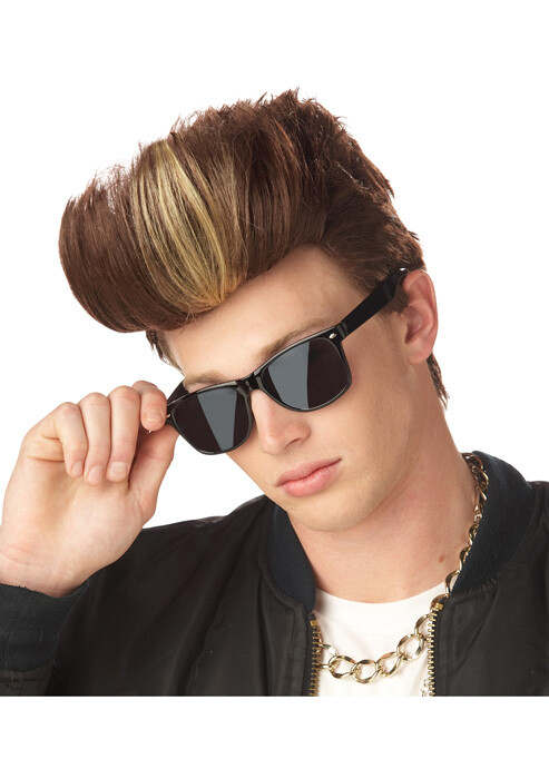 MC Poser Halloween Costume Wig (Blonde/Brown)