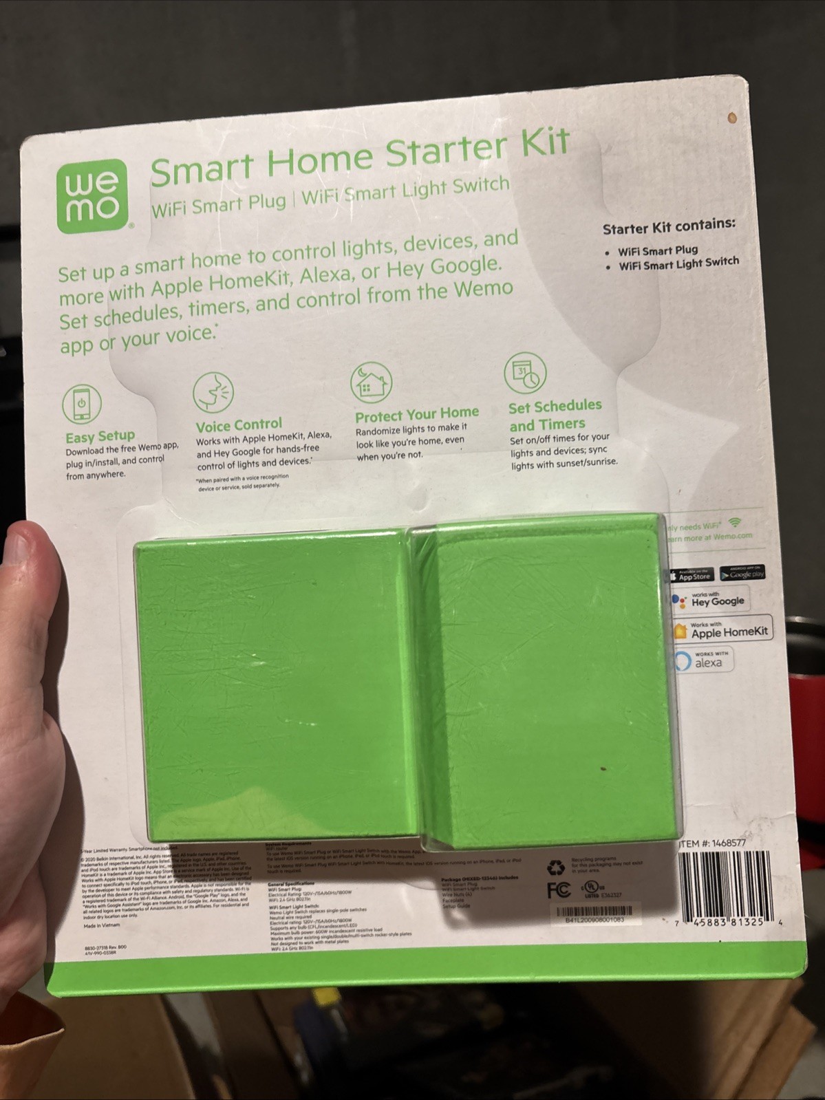 Wemo Smart Home Starter Kit Smart Plug Switch Controlled Google Apple Alexa NEW
