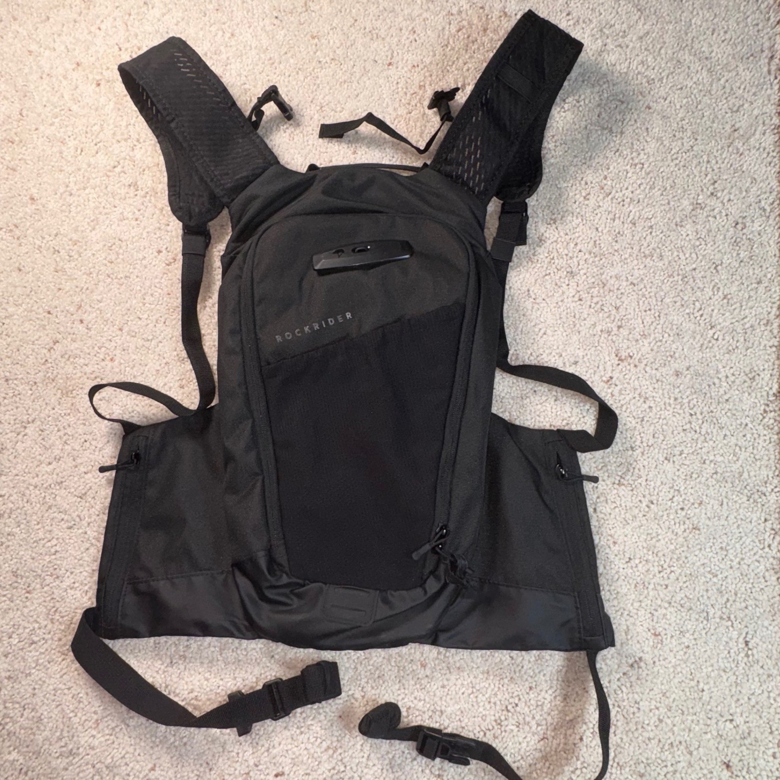 Decathalon Rockrider MTB Hydra Bag Explore Unisex OS Black 7L Hydration Backpack