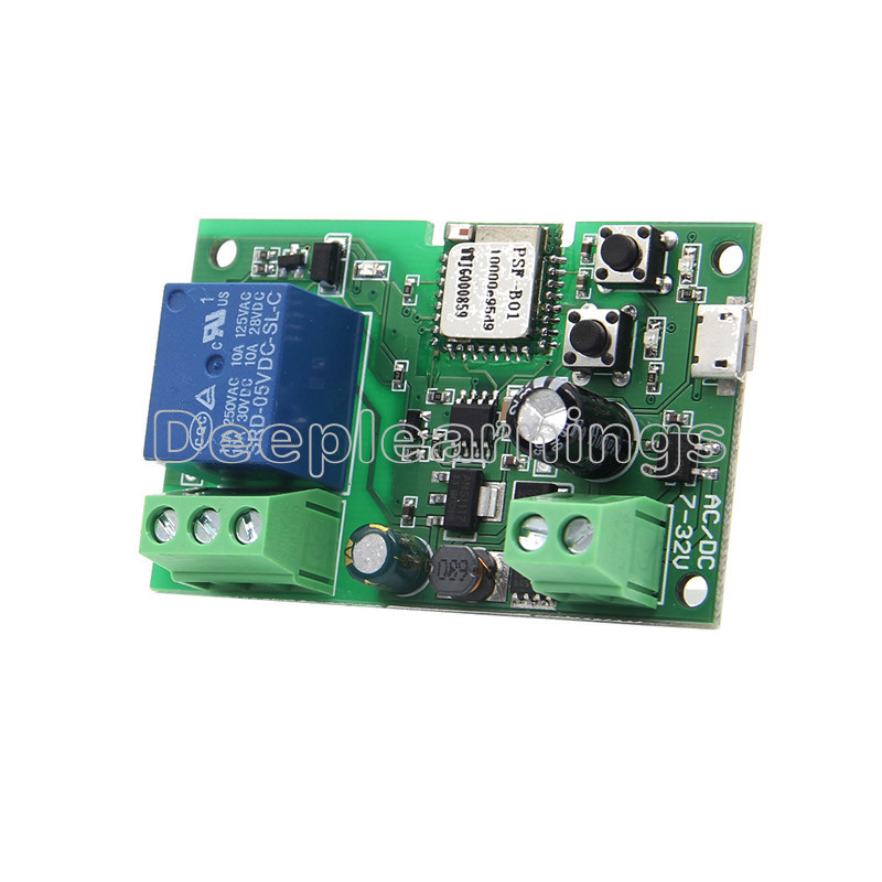 WiFi Wireless Smart Switch Home Relay Module 5V-12V Self-locking
