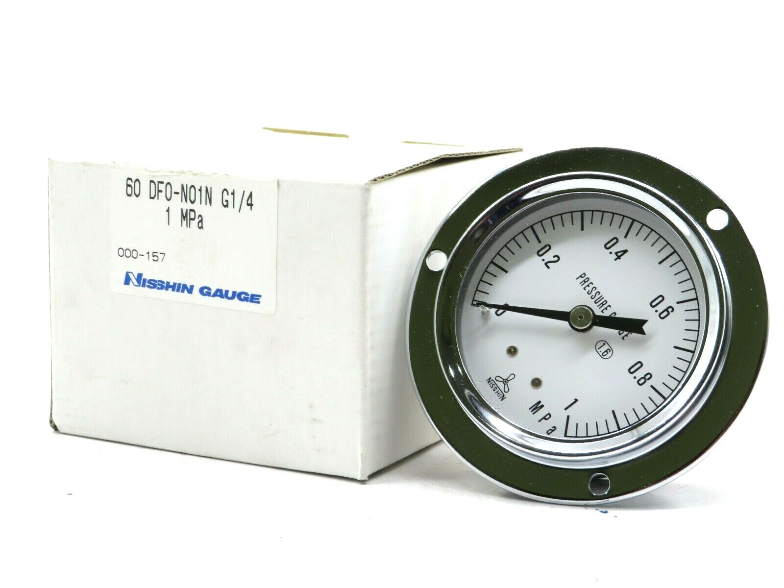 NEW NISSHIN 60 DF0-N01N PRESSURE GAUGE G1/4 1 MPA