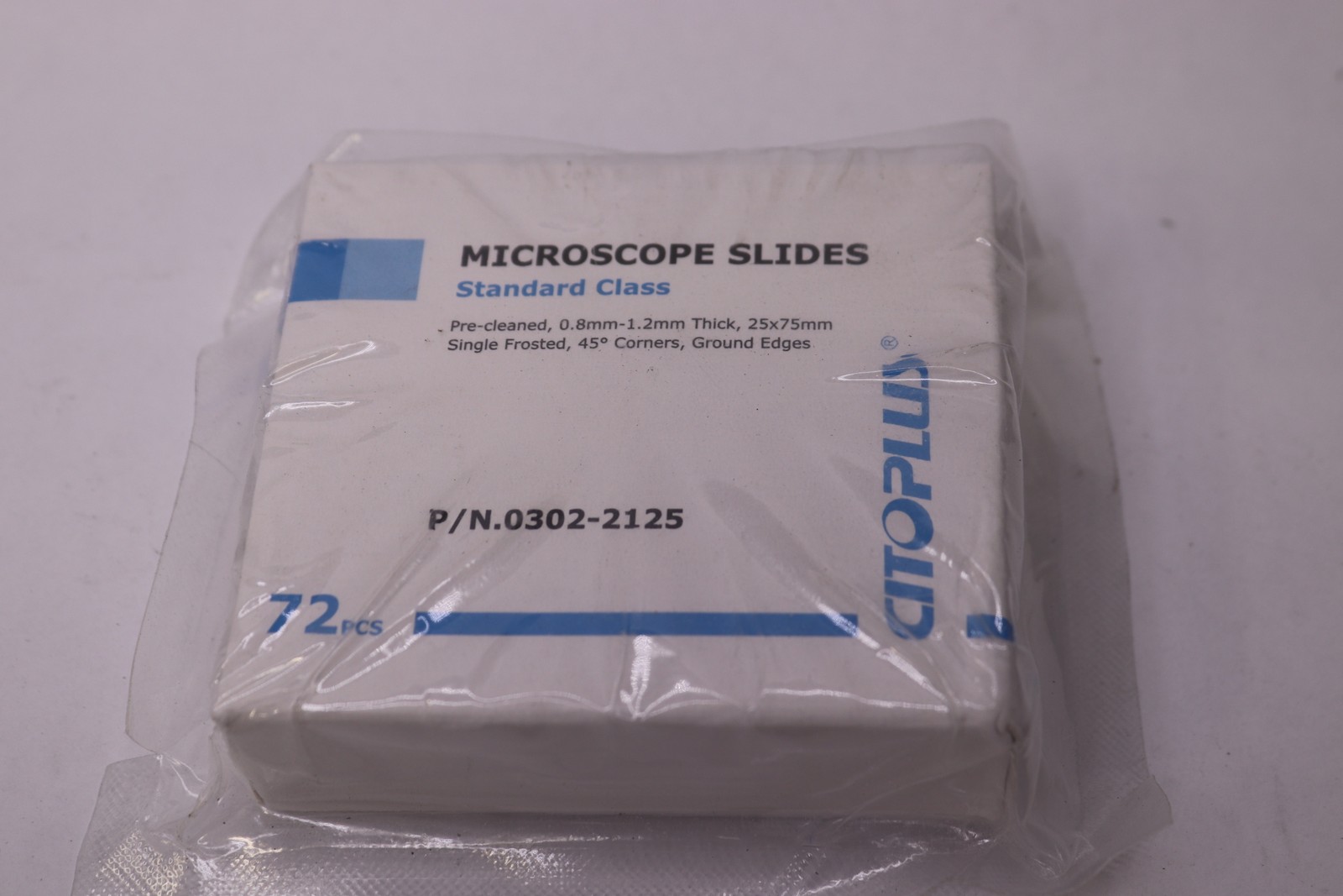 (72-Pk) Citoplus Laboratory Pre-Cleaned Glass Microscope Slides 0302-2125