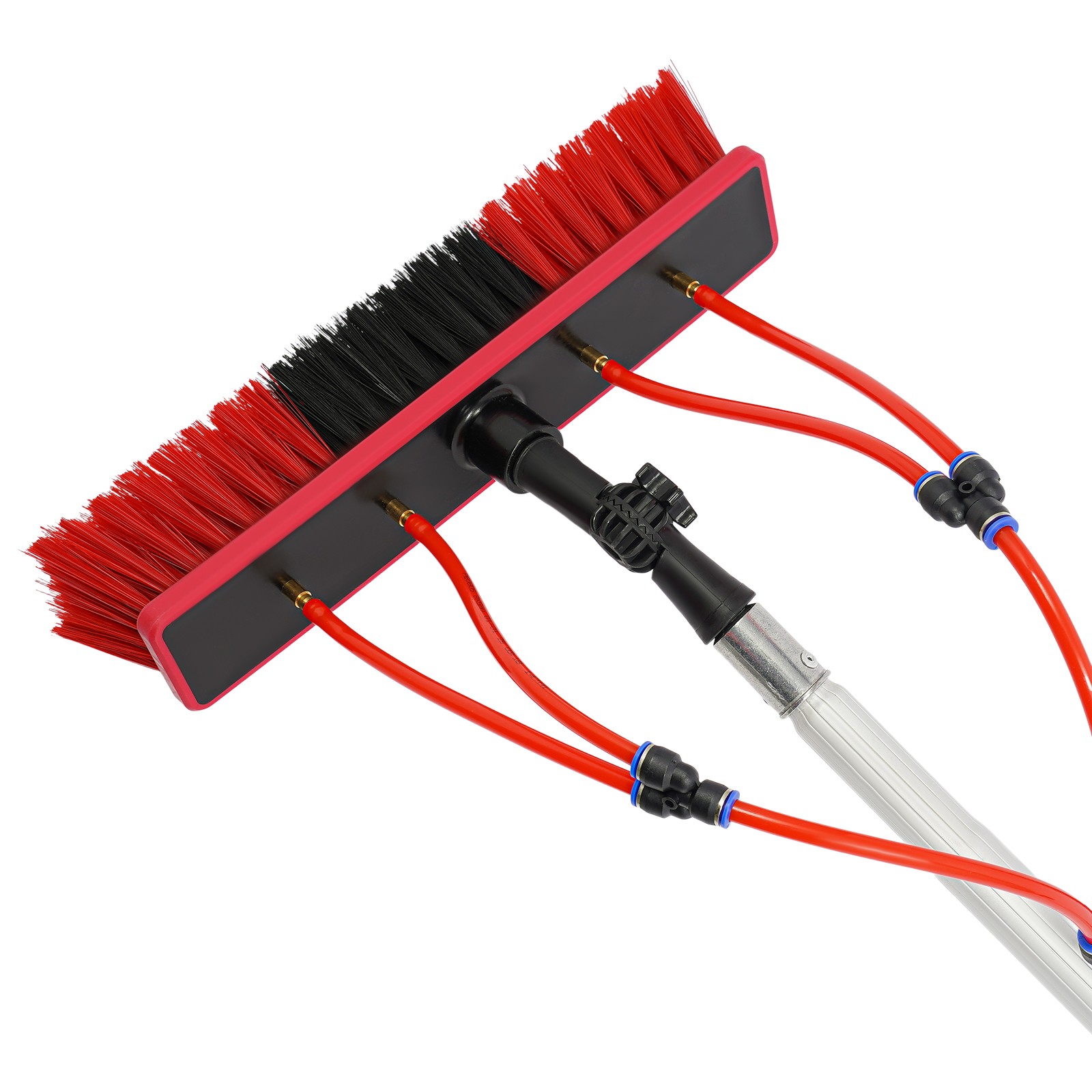 Solar Panel Cleaning Brush Outdoor Window Adjustable Pole Cleaning Kit