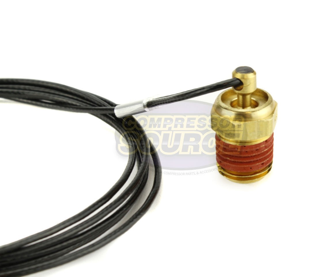 Two 1/4" Air Compressor Tank Moisture Brass Pull Drain Valve High Quality USA