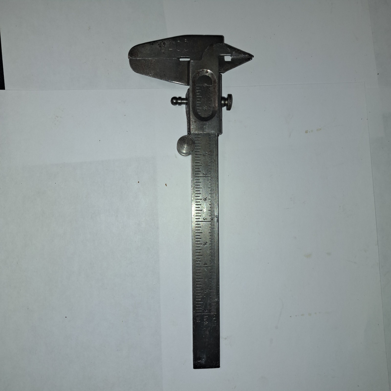 🗽VINTAGE BACO 5" CALIPER MACHINIST/ TOOLMAKER