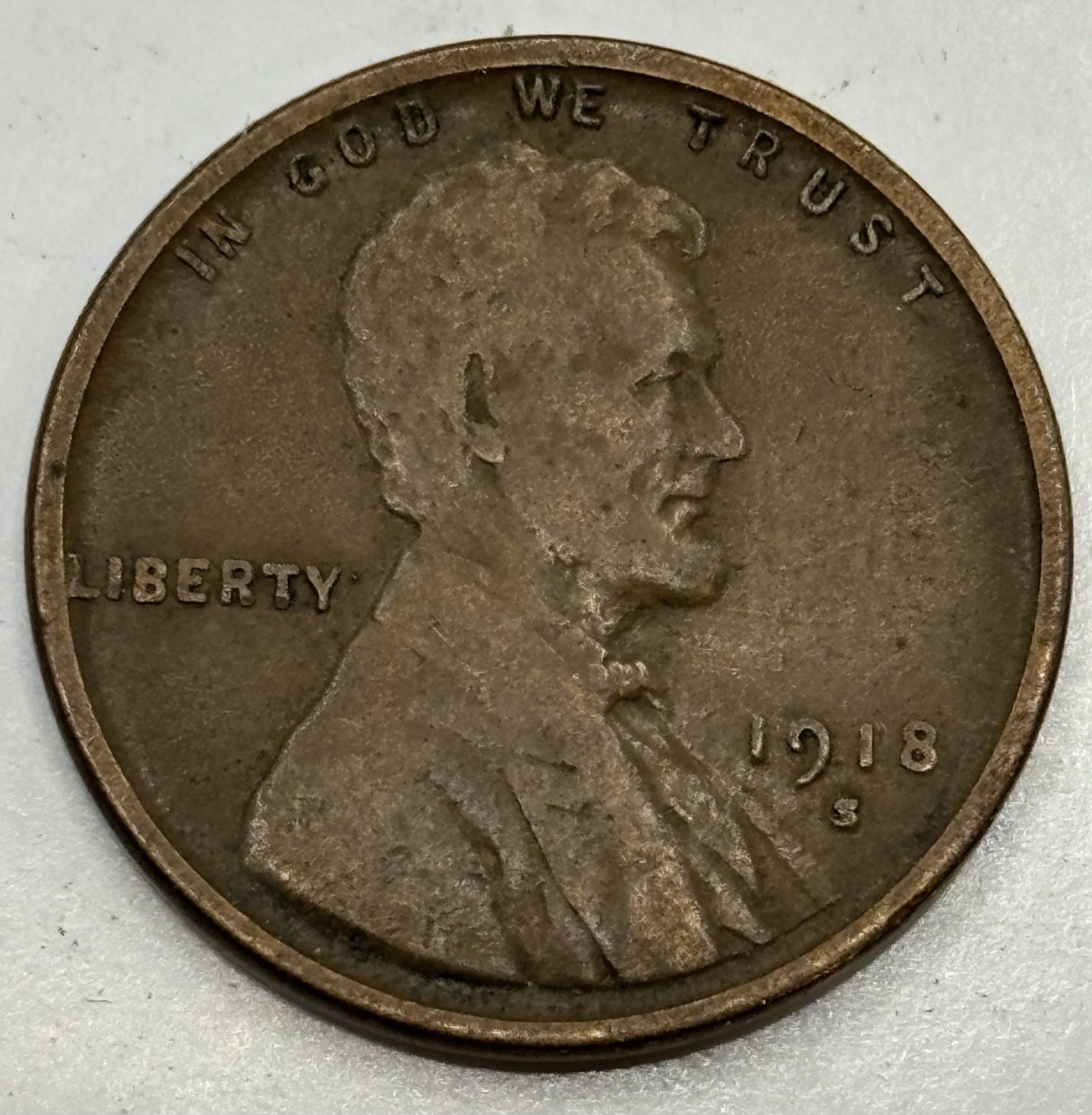 1918 S - Lincoln Wheat Penny - G/VG X-684