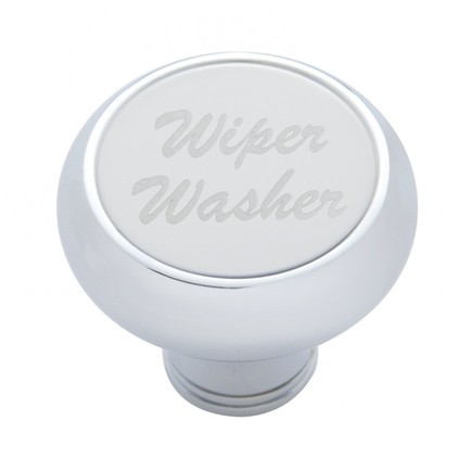 United Pacific 23495 Dash Knob Small, Deluxe, With Stainless Steel "Wiper/Washer