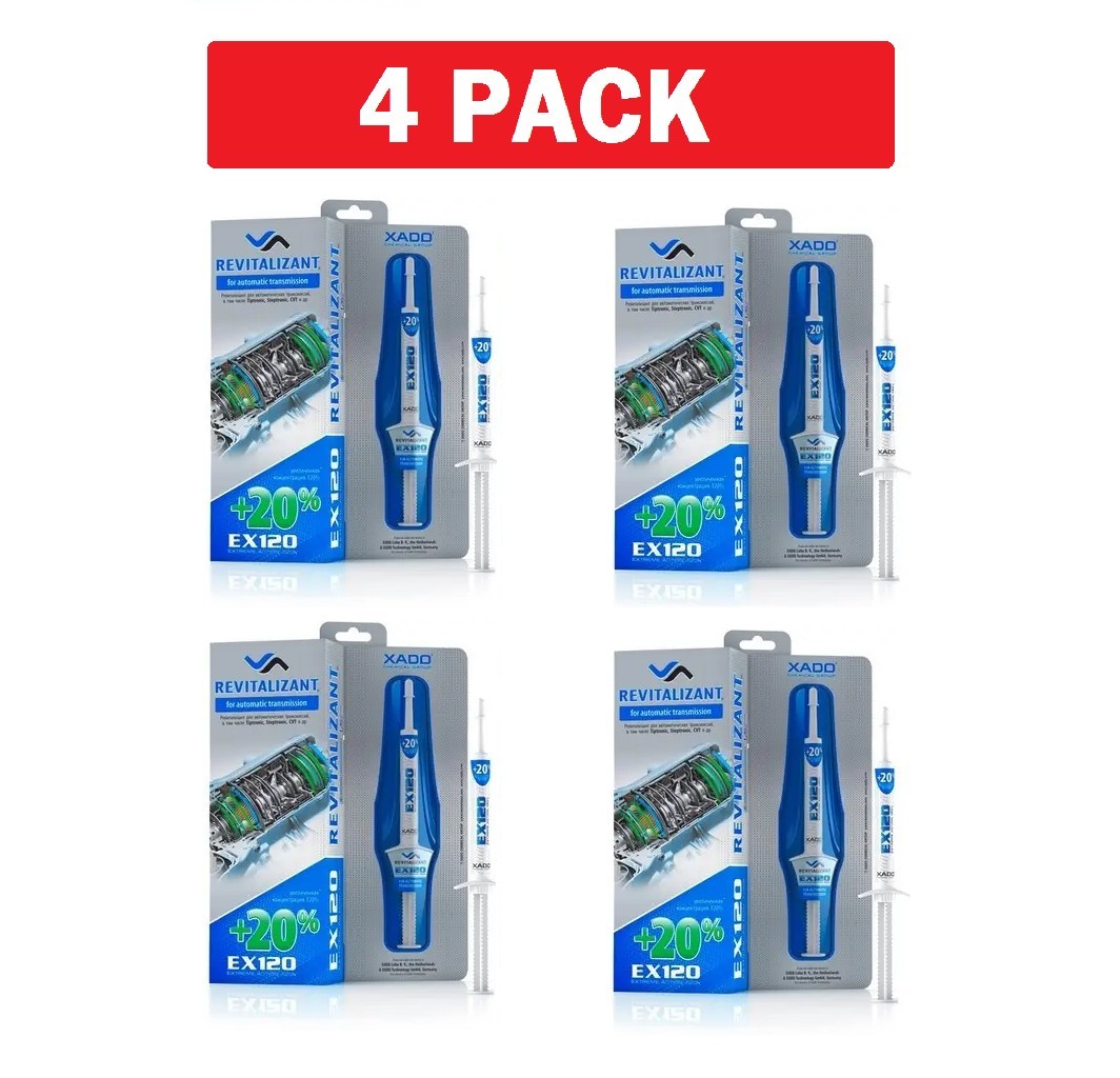 4x XADO EX120 Revitalizant Automatic Transmissions (Box-Syringe 8ml) - XA10031