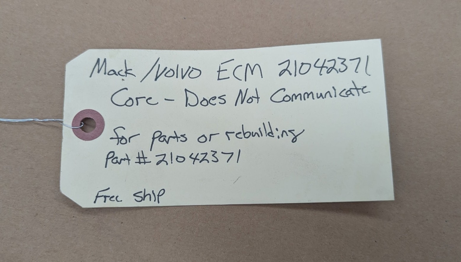 Mack Volvo ECM ECU 21042371 D13 MP8 Core Does Not Communicate