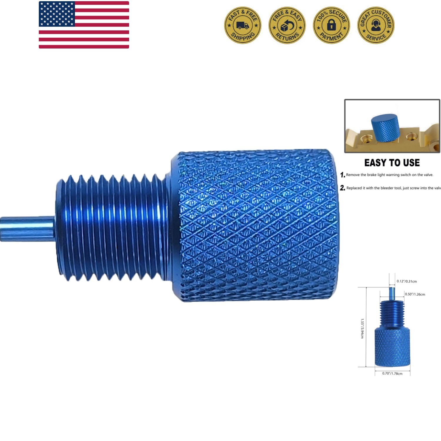 Brake Proportioning Valve Bleeder Tool, Valve Bleeding Tool Compatible with G...