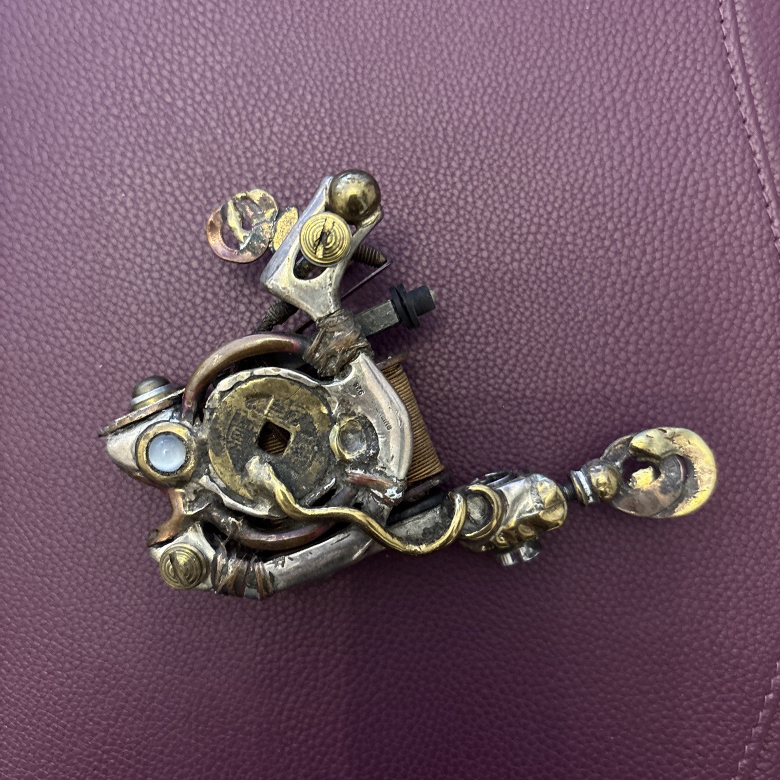 Bernhard Garage Irons Unique Sterling Silver Shader Tattoo Machine One Off