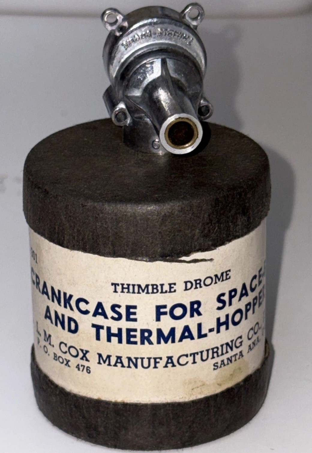 Vintage COX Thimble Drome CrankCase For SpaceBug & Thermal Hopper-Original Case!