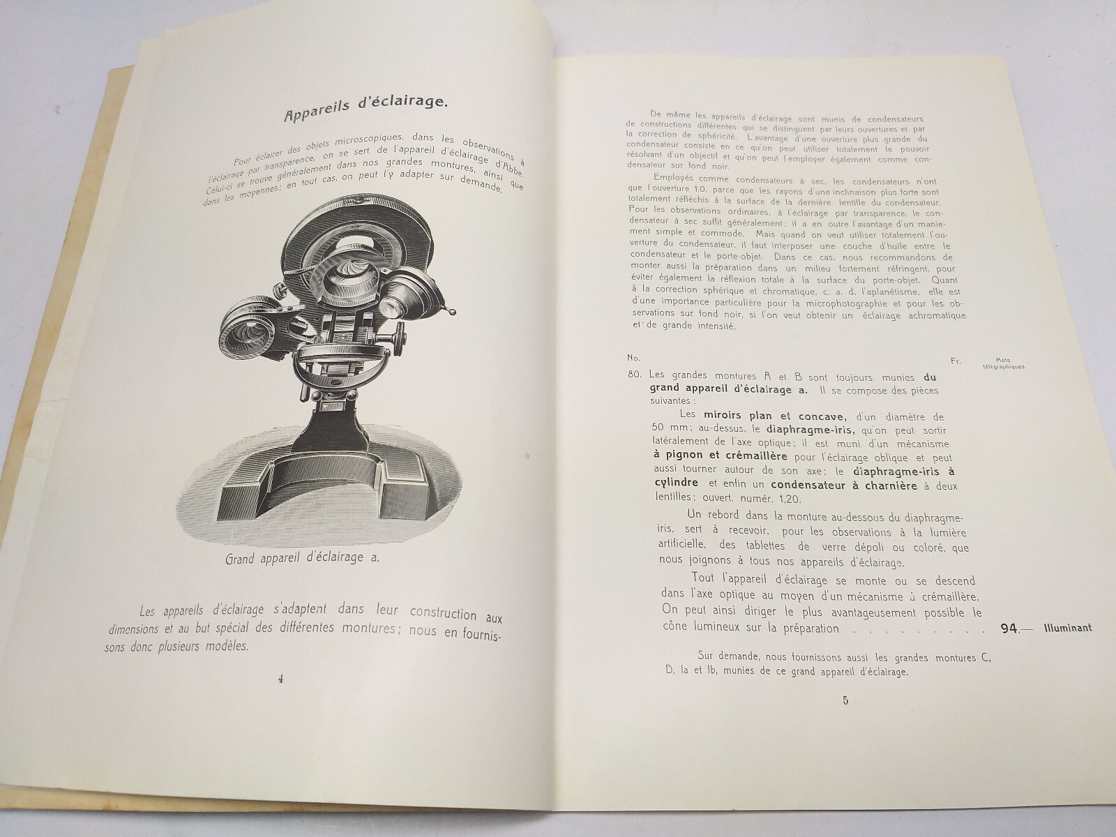 Rare Antique 1909 Catalog ERNST LEITZ WETZLAR Microscopes