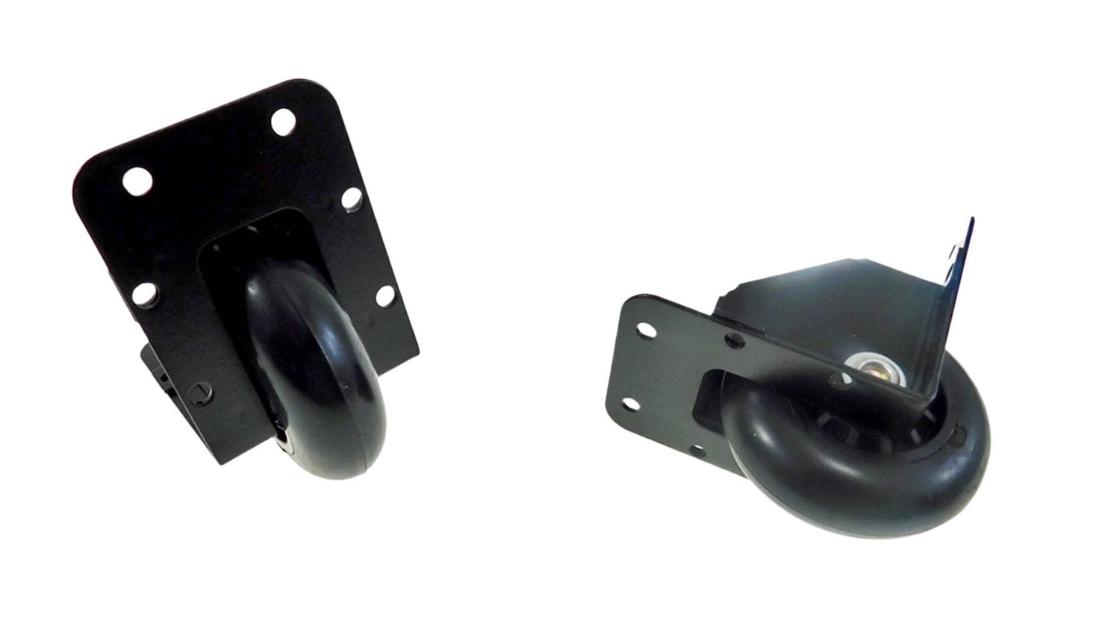 RELIABLE HARDWARE 9024BK Black Powder Coat Steel Recessed 2-3/4" Caster (2 PACK)