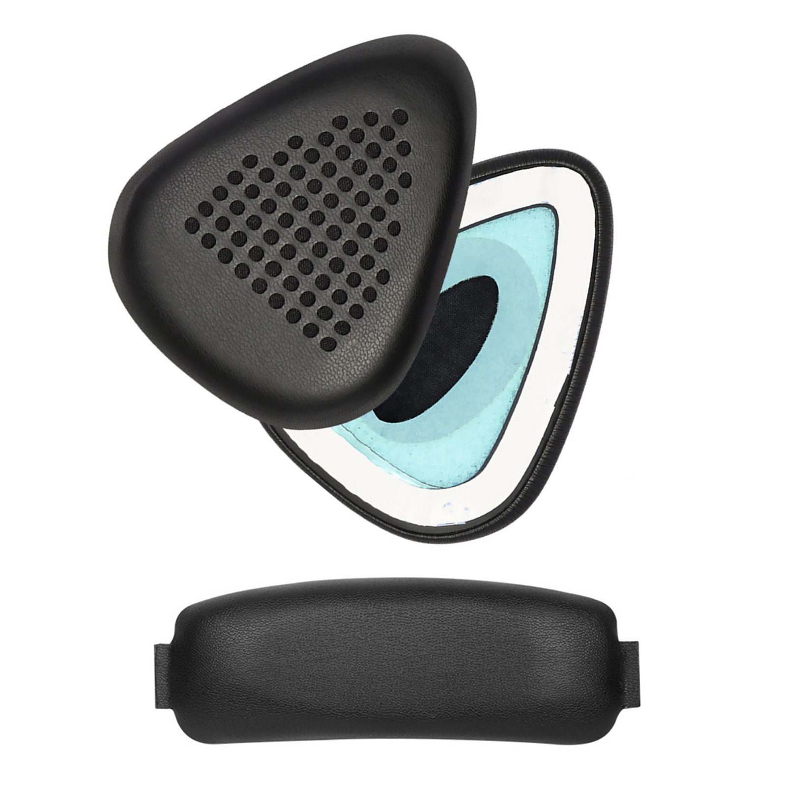 Memory Sponge Earphone Ear Pads Cushion Cover Headband Kit for Razer Dva Meka f