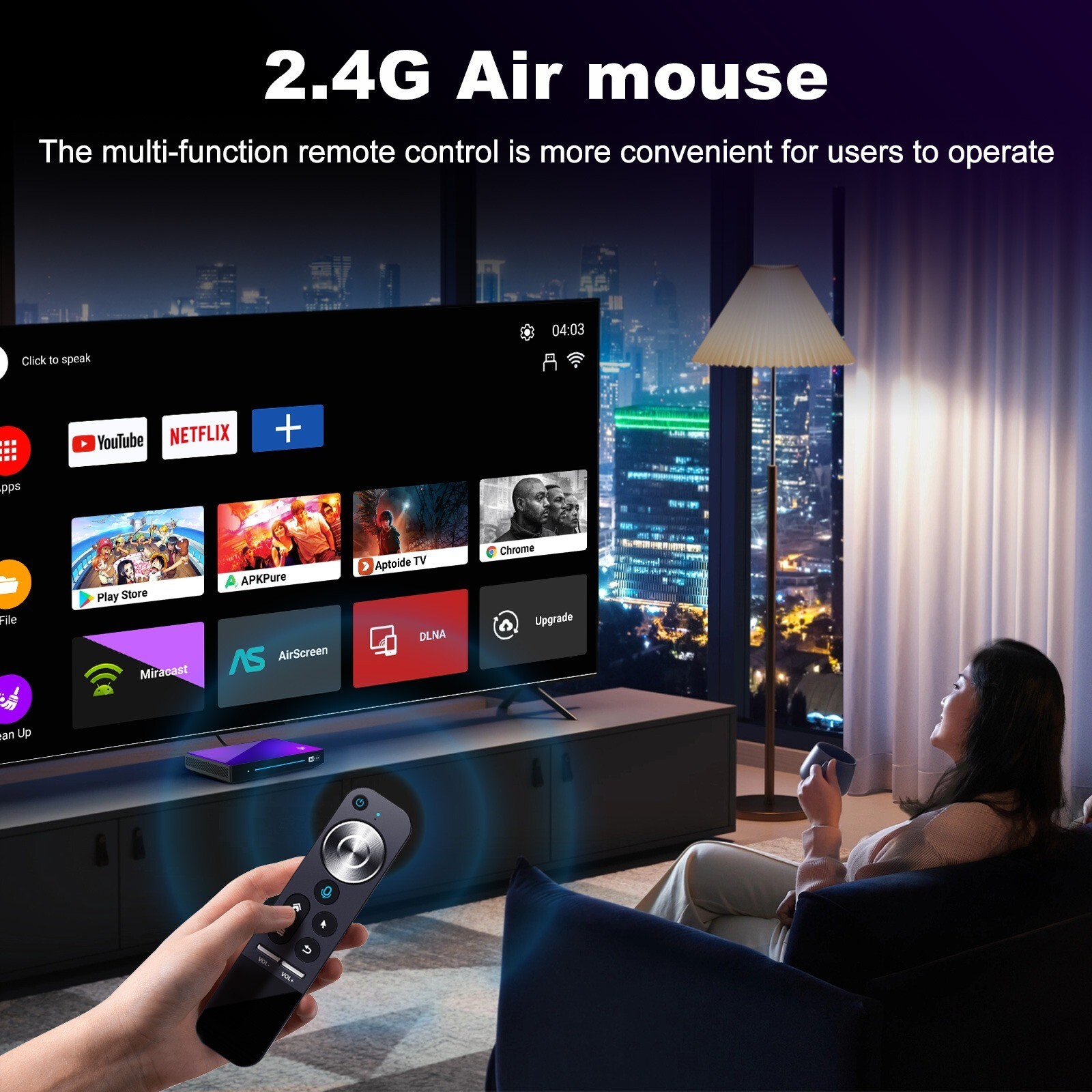 H96 Max with Android 14, 8GB RAM, 128 GB ROM Android Box