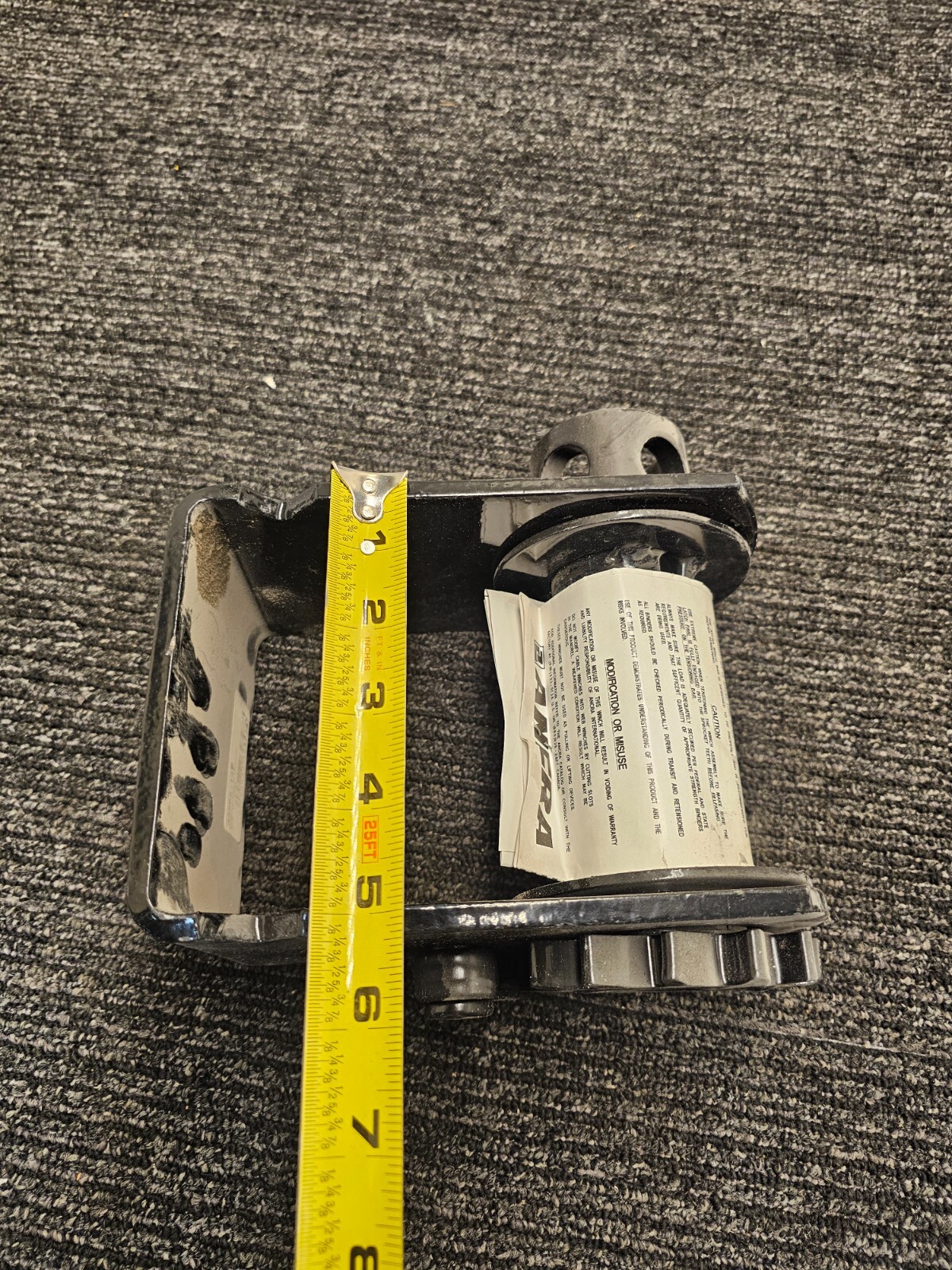 Ancra Bottom Mount Web Winch, Slider WLL: 6,000 lbs./2,730 kg.