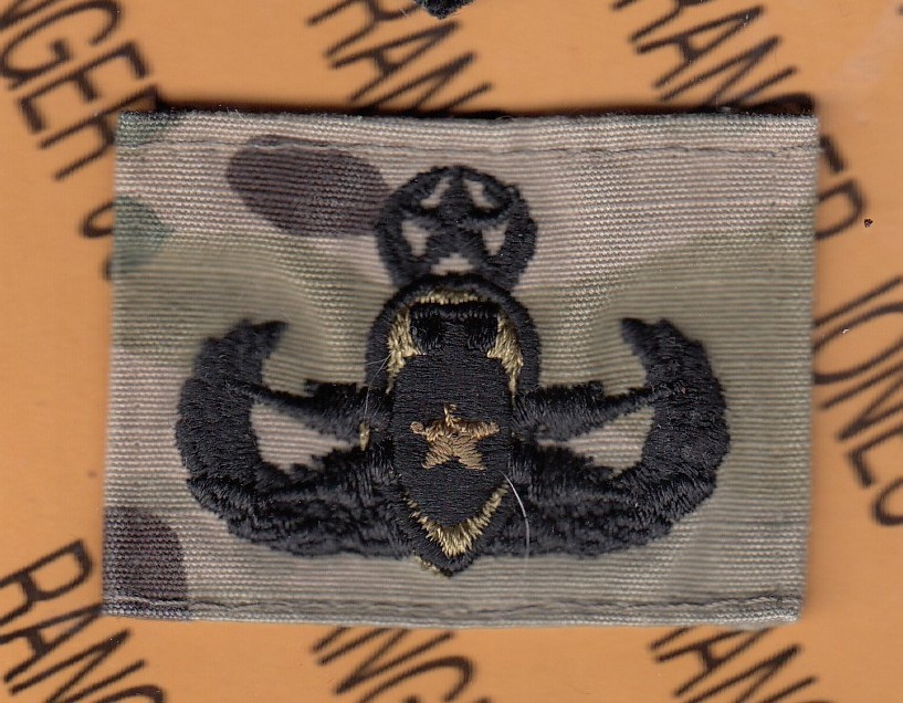 US Army Master Explosive Ordnance Disposal EOD Badge CAB OCP ~2" sewn patch c/e