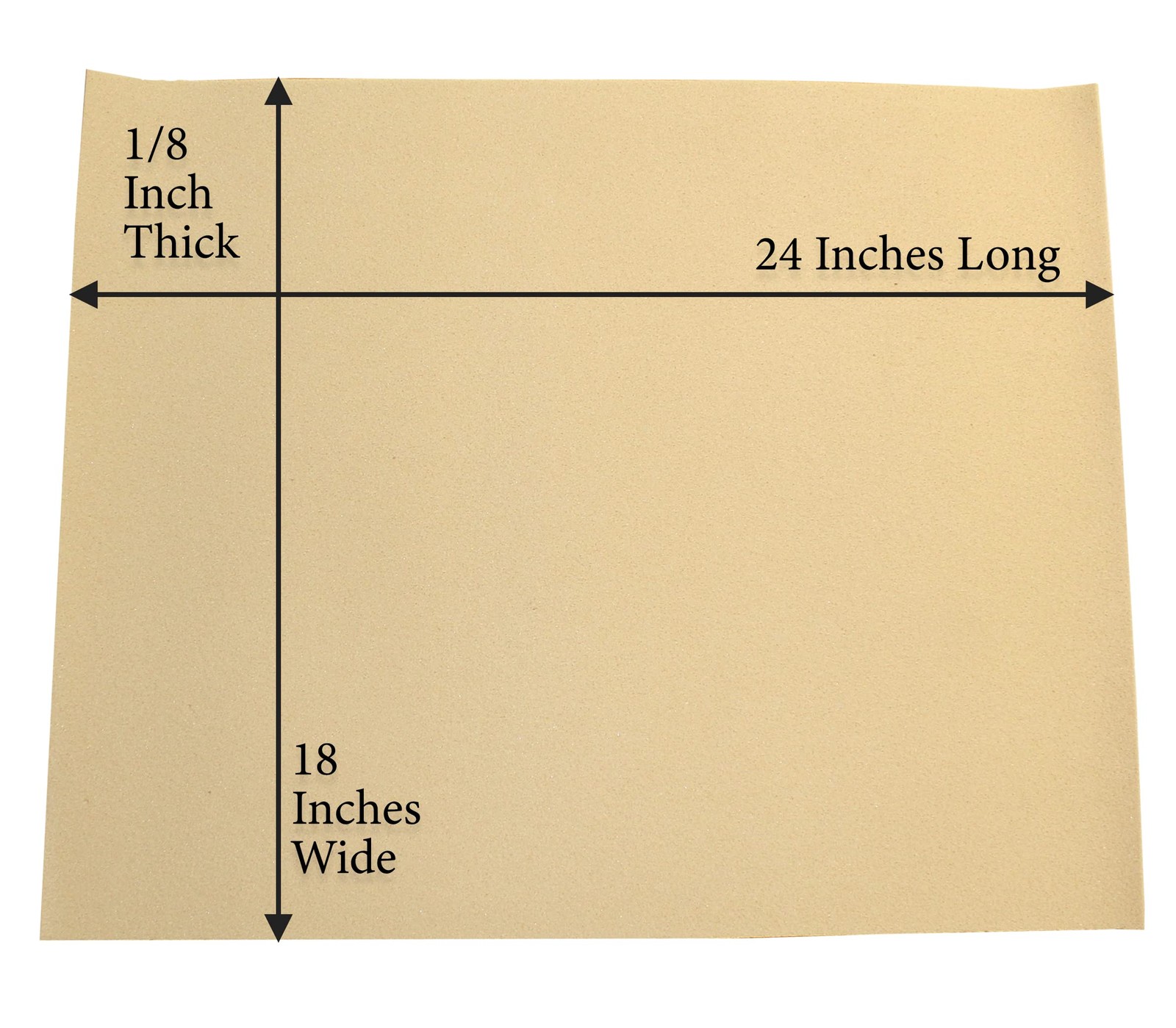 Adhesive Polycushion Foam Padding 1/8"x 18"x 24" - Skin Protection 4 Sheets