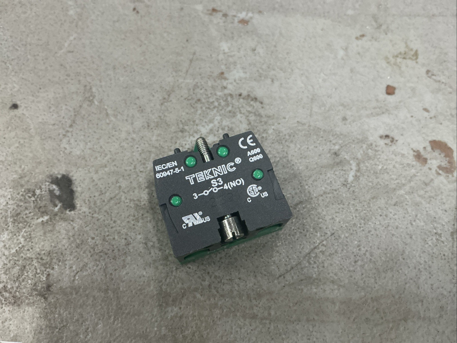 TEKNIC  S3 CONTACT BLOCK-IEC-60947-5-1