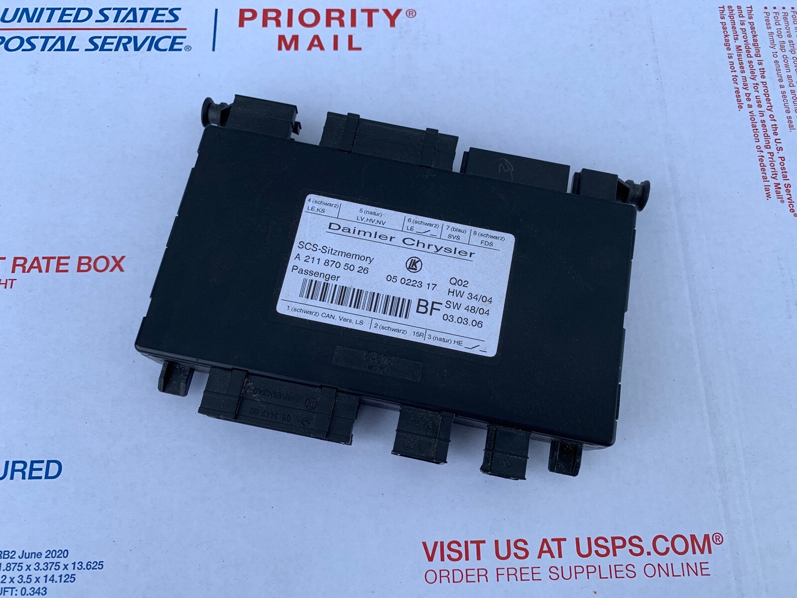 2006 - 2012 Mercedes R350 Front Right Passenger Seat Control Module OEM