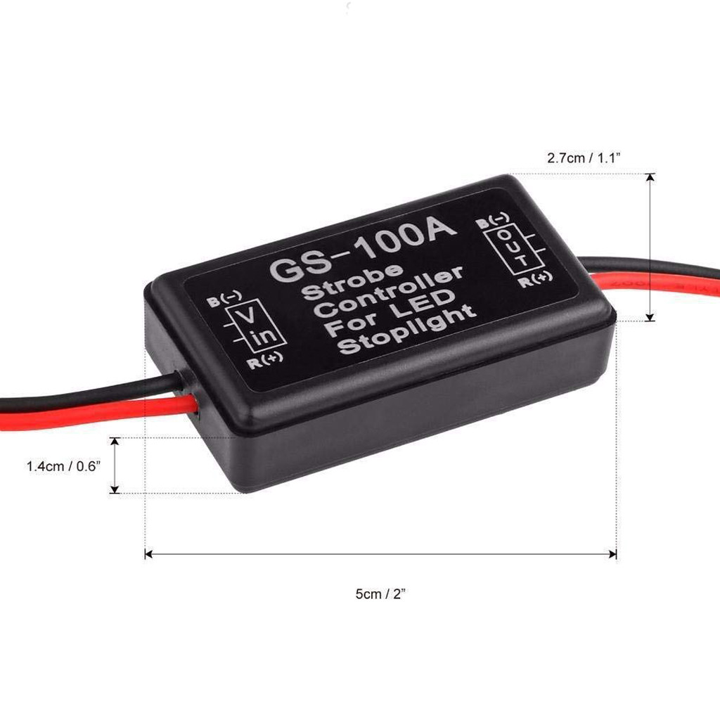 4 PCS Flash Strobe Controller Box Flasher Module for LED Brake Tail Stop Light