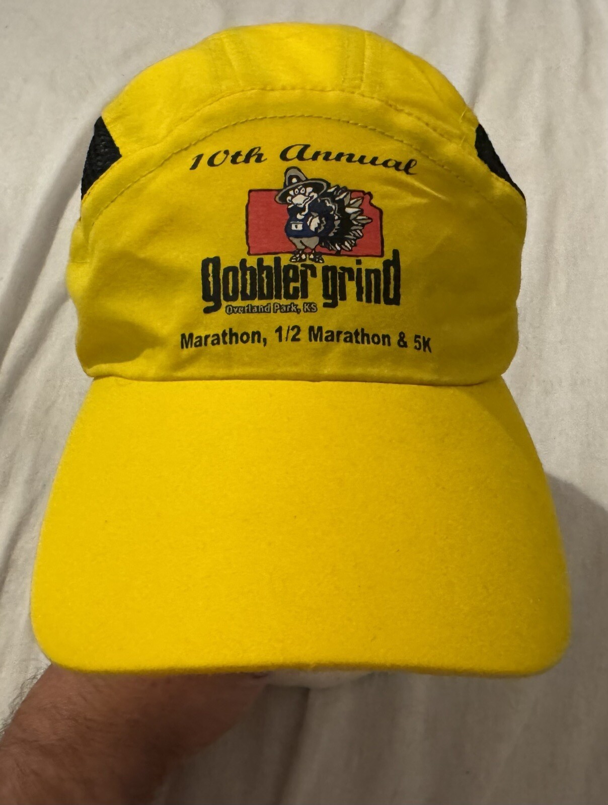 Gobbler Grind 10th Annual Marathon 5 K Cycling Cap Hat Turkey Thanksgiving