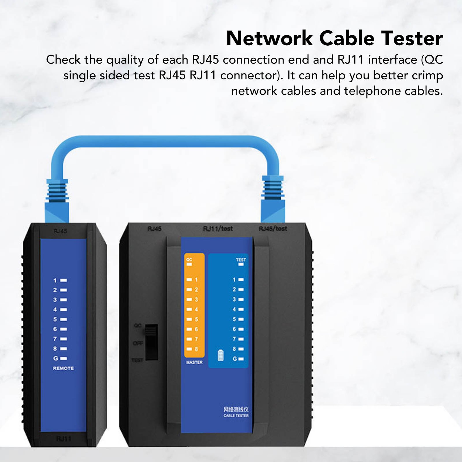 Network Cable Tester Multi Network Tester RJ45 Cable Test POE Switch Ethern YHTK