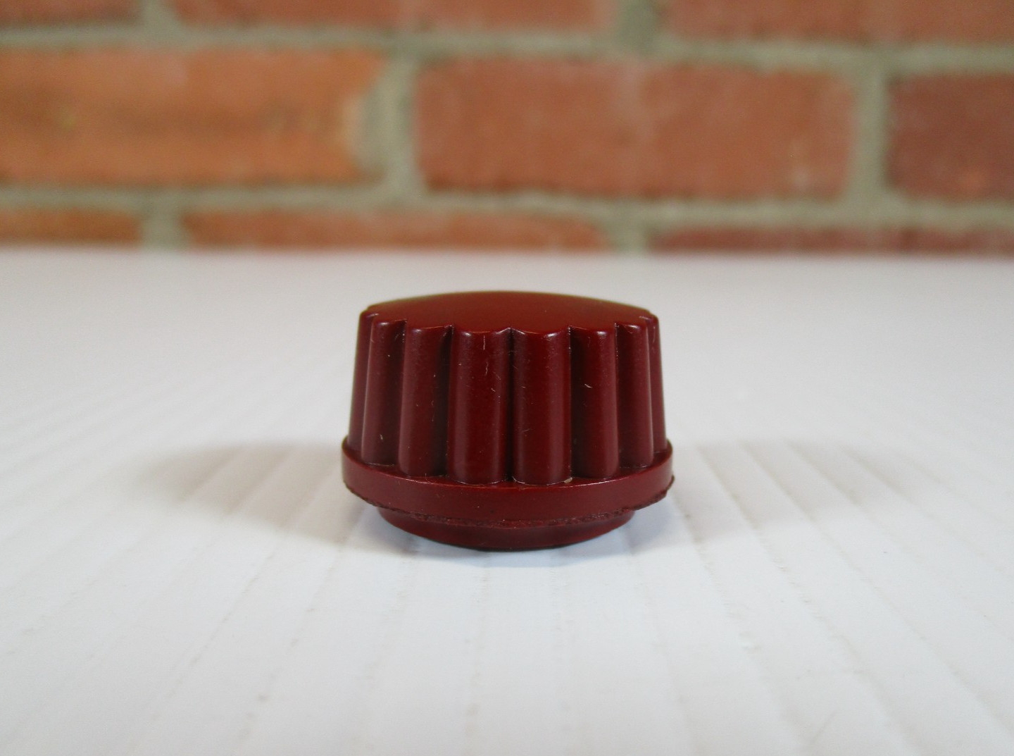 Vintage Burgundy  Radio Knob  1 " Inch Wide RCA Zenith Philco Emerson