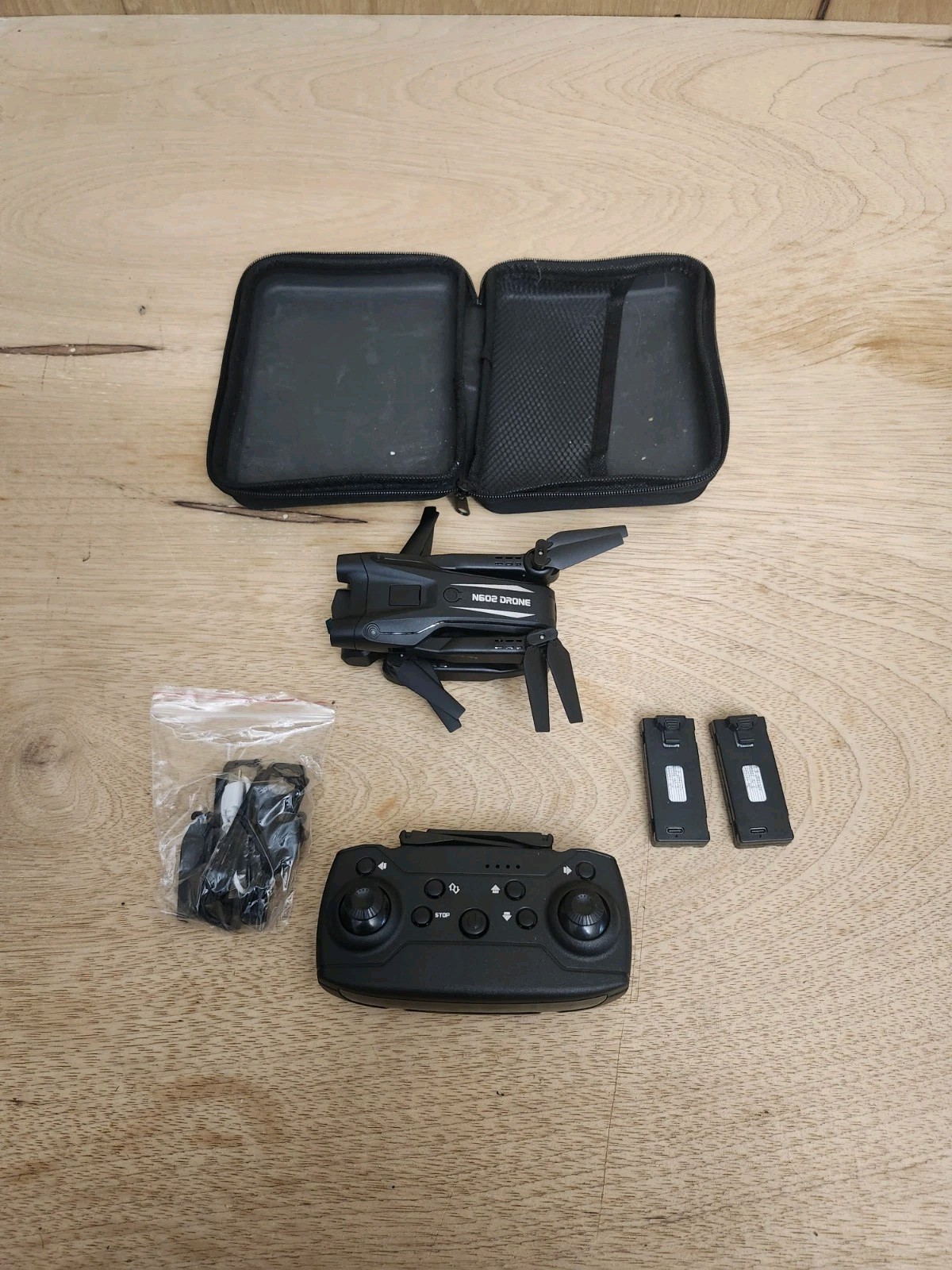 N602 Foldable RC Camera Drone NEW Less Box w/ Remote Case Accessories