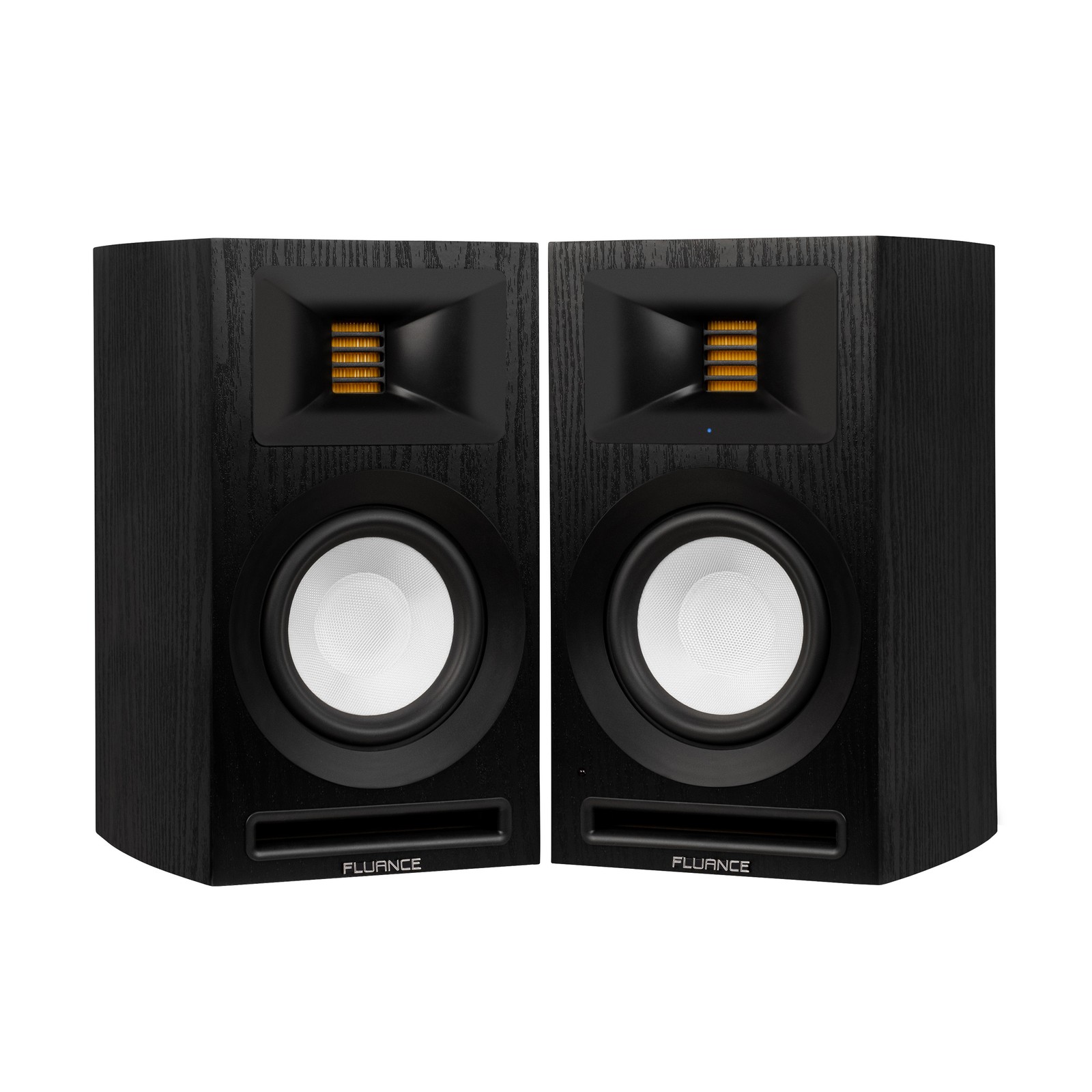 Fluance Ri71 Powered Bookshelf Speakers with AMT Tweeters, 5" Drivers, 120W Amp