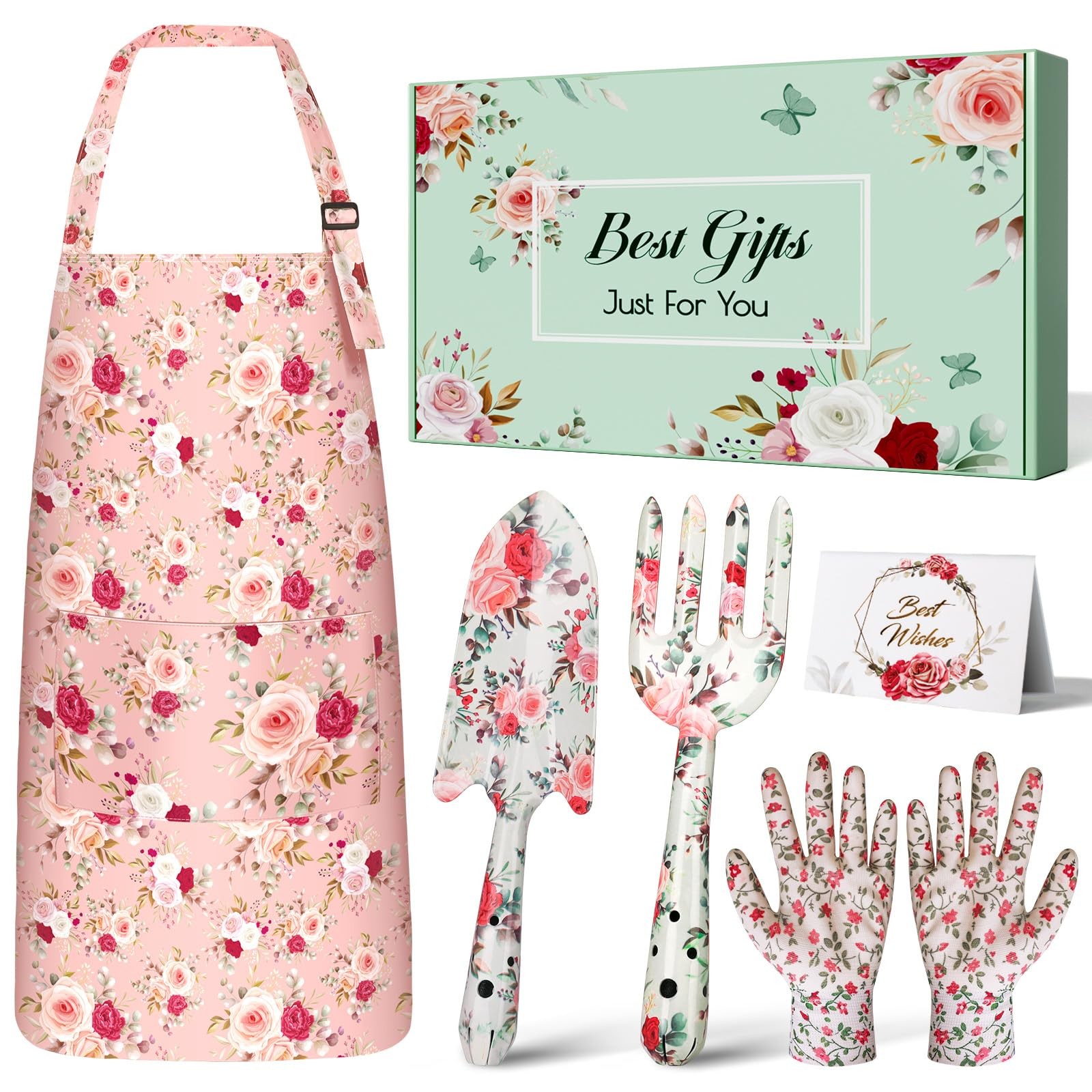 Futricy Gardening Gifts for Women, Supplies Garden Tools with Green