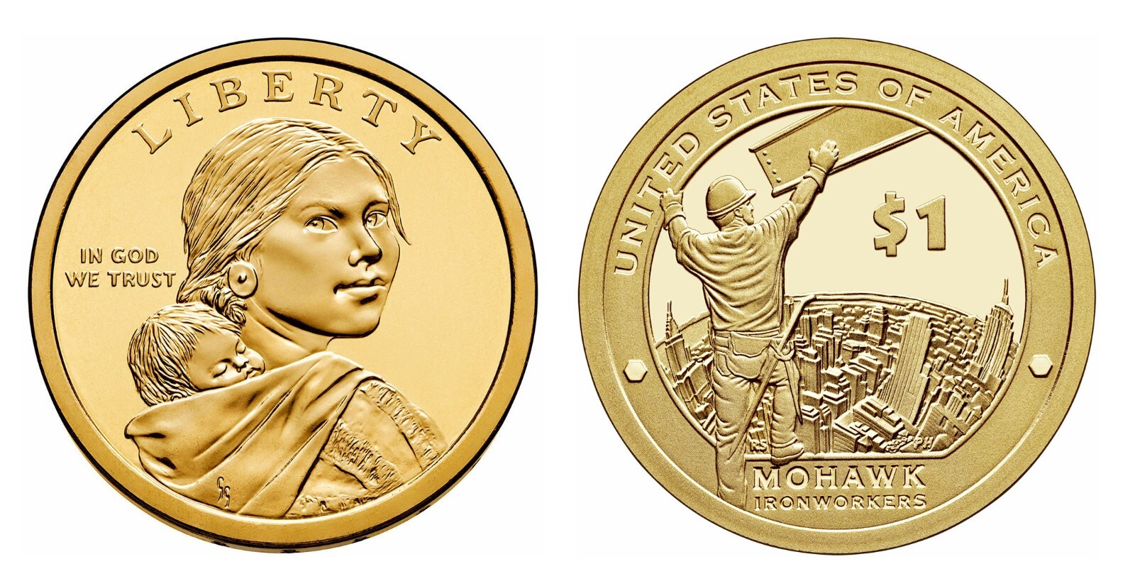 2015-D  SAC$  Native American (Sacagawea) Golden Dollar Uncirculated