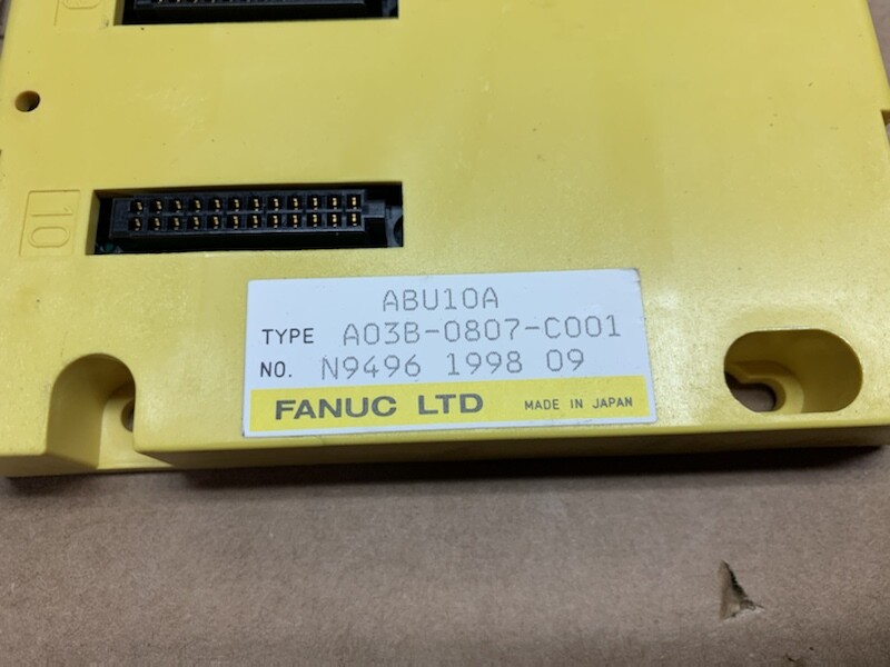 Fanuc A03B-0807-C001 PLC ABU10A Rack Mount Control Controller Software PLC