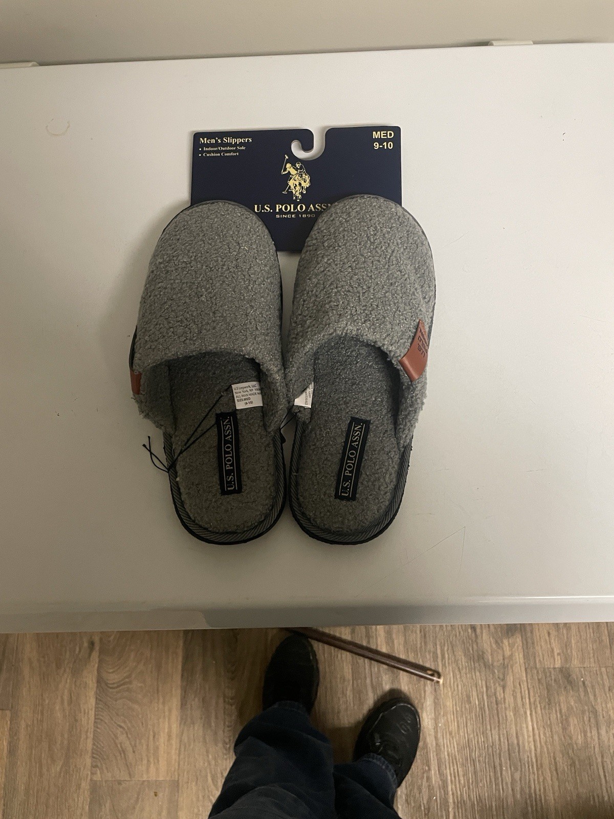 U.S. Polo Association Men's Slippers Size 9-10