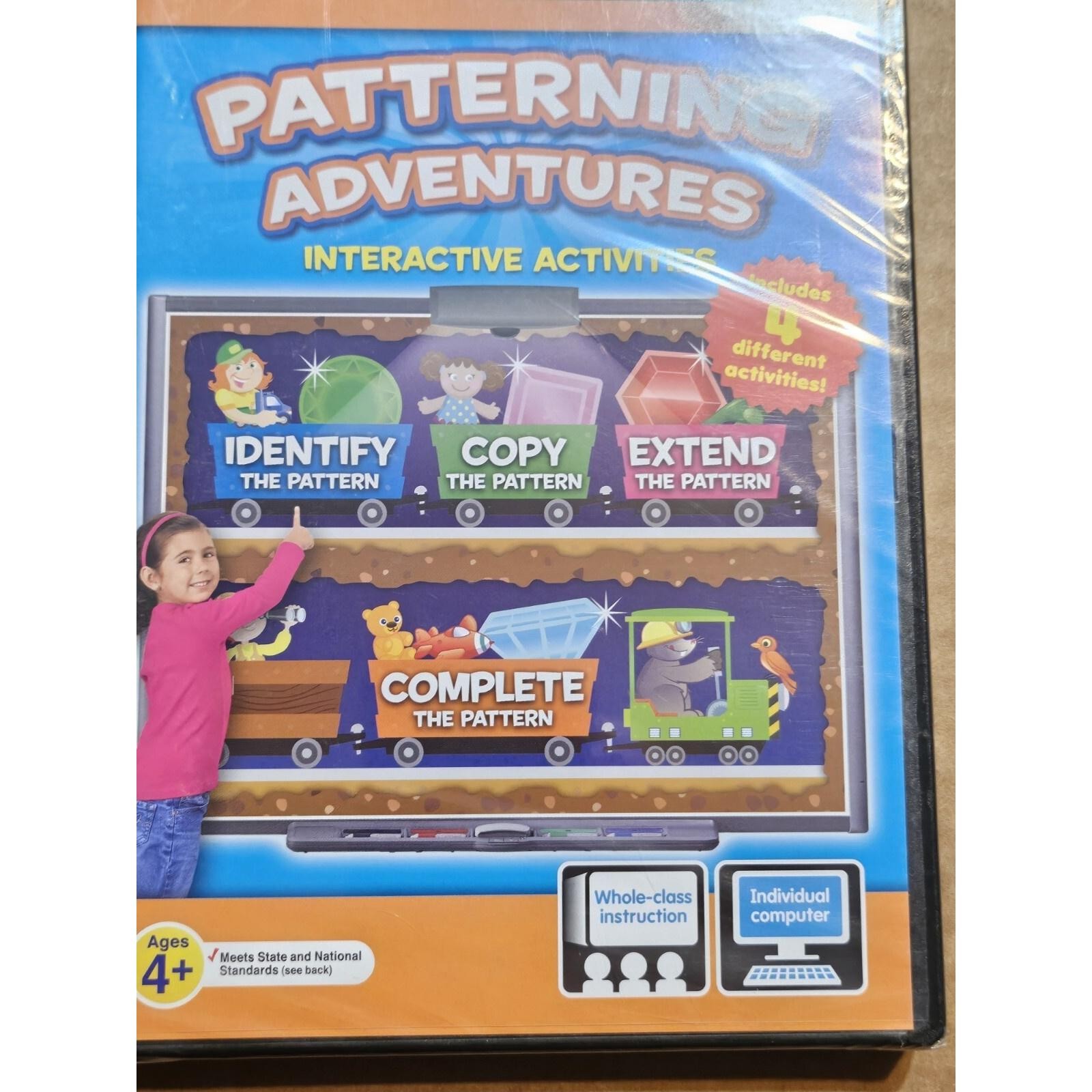 Lakeshore Patterning Adventures 4 Math Skills Pre K PC MAC New Sealed