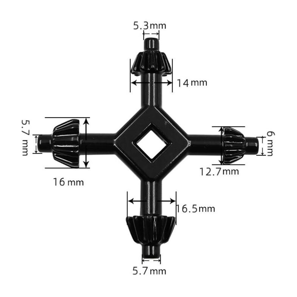7 Pack Drill Chuck Key Set 1/4" 3/8" 1/2" 5/8" 3/4" 5/32'' 6 Sizes Clamping P...