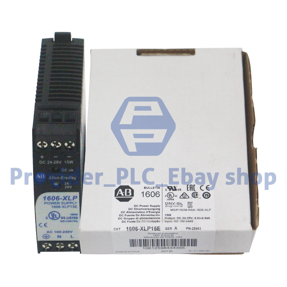 NEW Allen Bradley 1606-XLP15E Power Supply 100-240v-ac 0.54-0.63a 24-48v-dc 15w