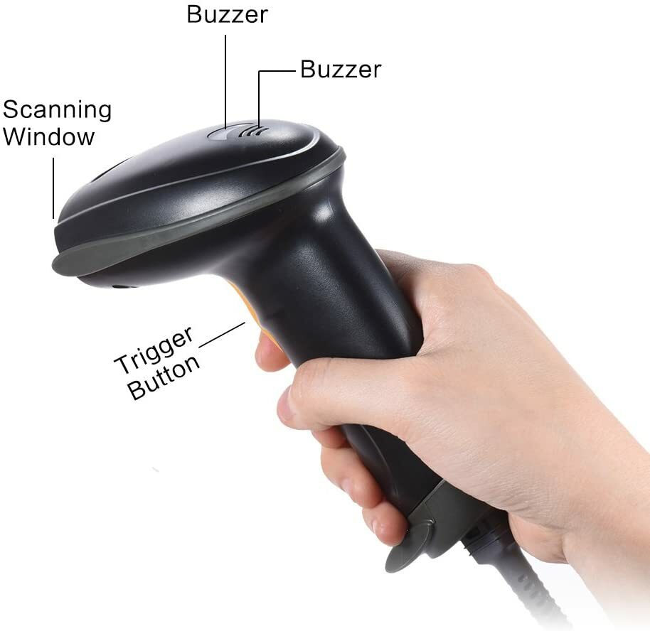 Aibecy OS0321-1 USB Handheld 1D Barcode Scanner ARM 32-Bit CPU