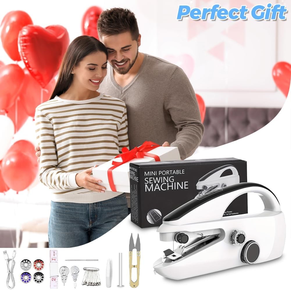 Handheld Sewing Machine Mini Electric Handy Sewing Machine Quick Portable