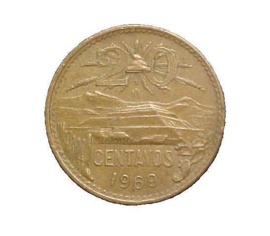 1969 Mexico 20 Centavos KM# 440 - Nice High Grade Circ Collector Coin-c6754xux