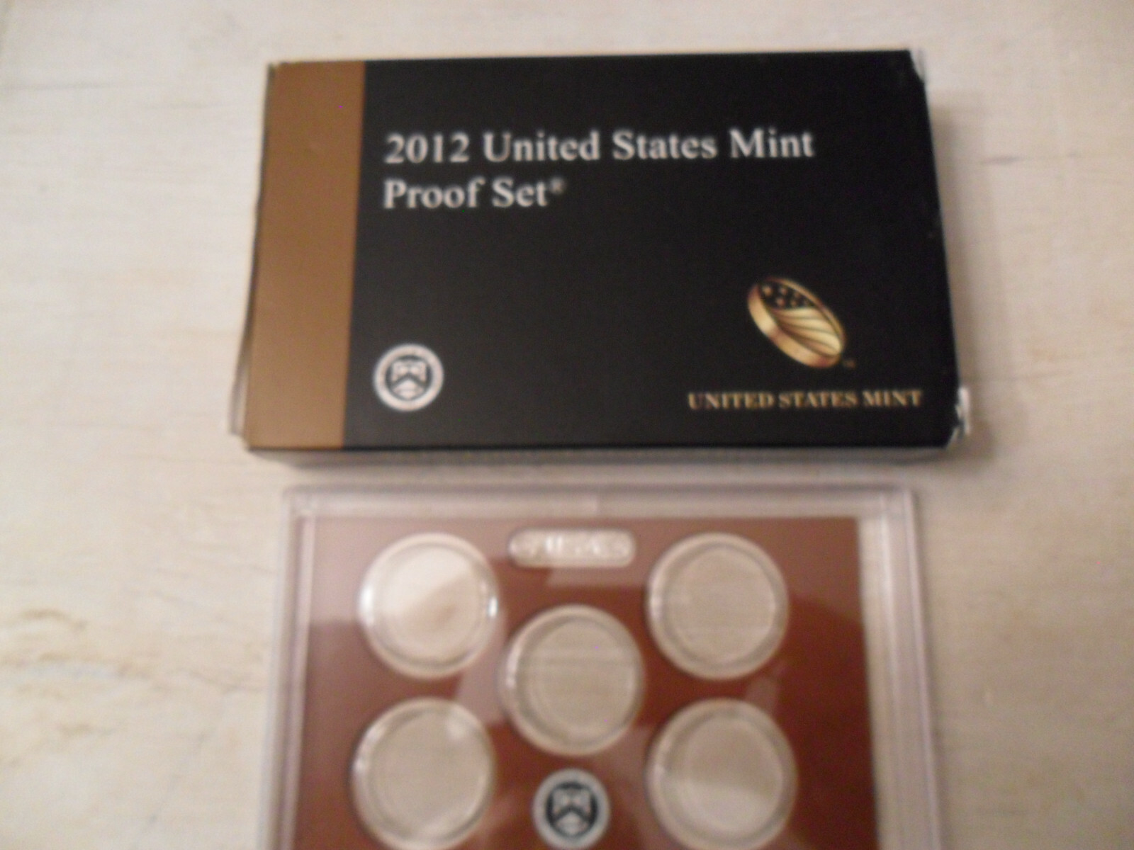 2012 Proof Set Box and Lenses ONLY *NO COINS*