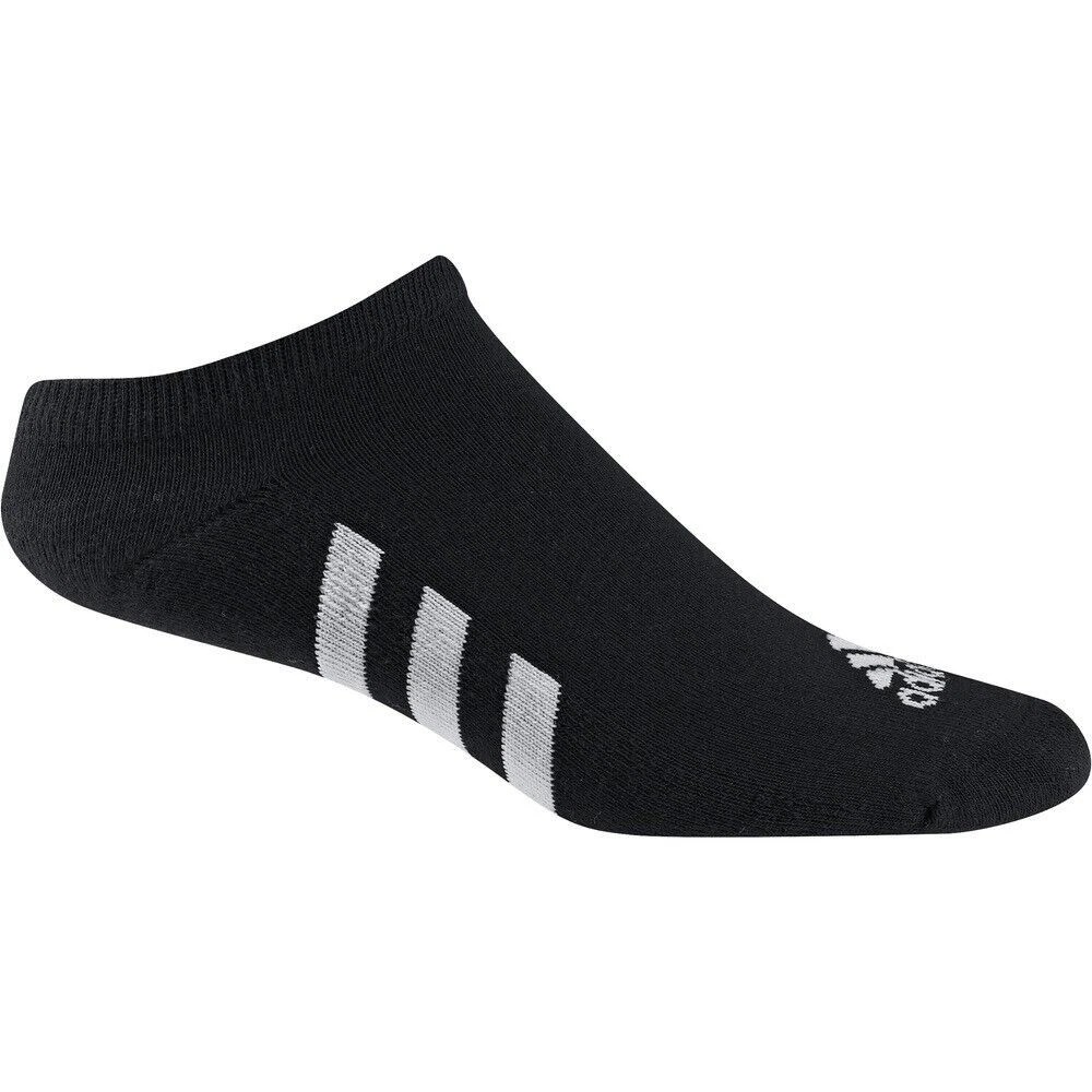 *6 PAIRS* Adidas Golf Men's No Show Socks Black (6-PACK) - CY9110 - PICK SIZE